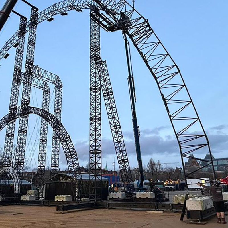 Nationaal aftelmoment metalen constructie